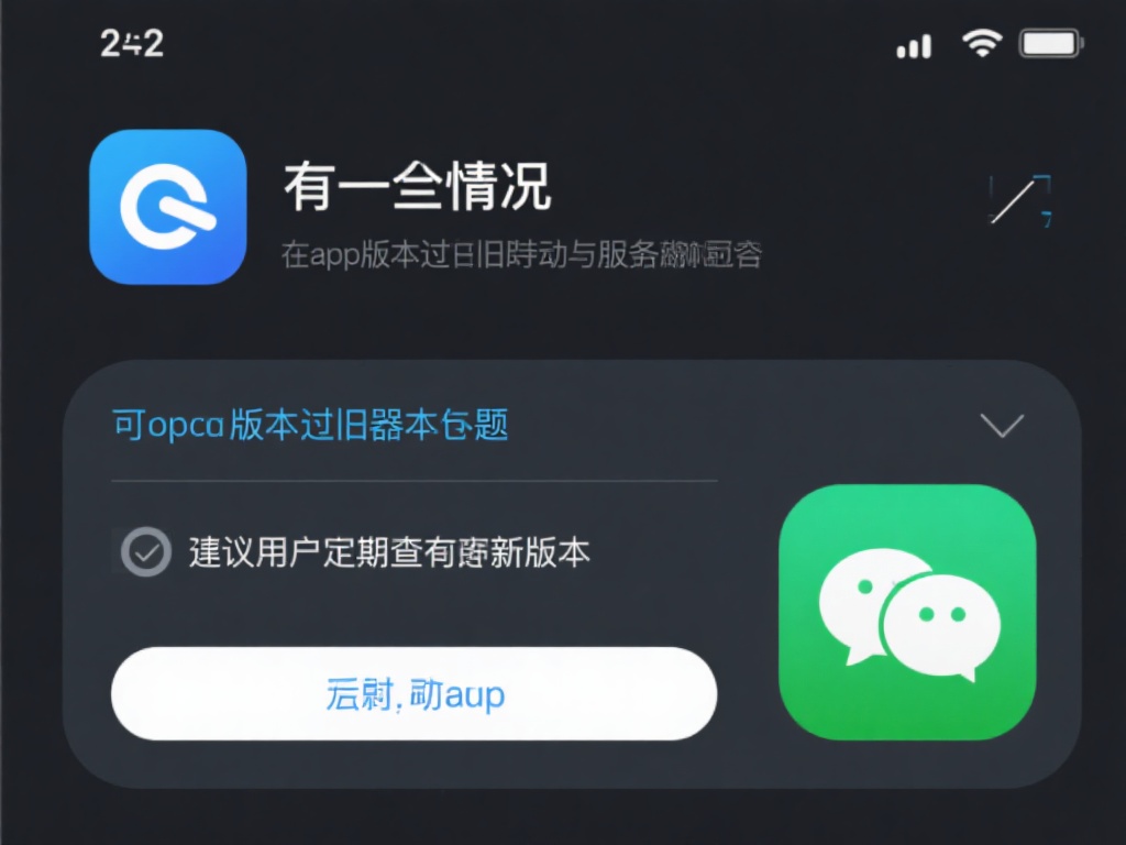 还有一种情况是应用版本过旧，导致与服务器不兼容。建